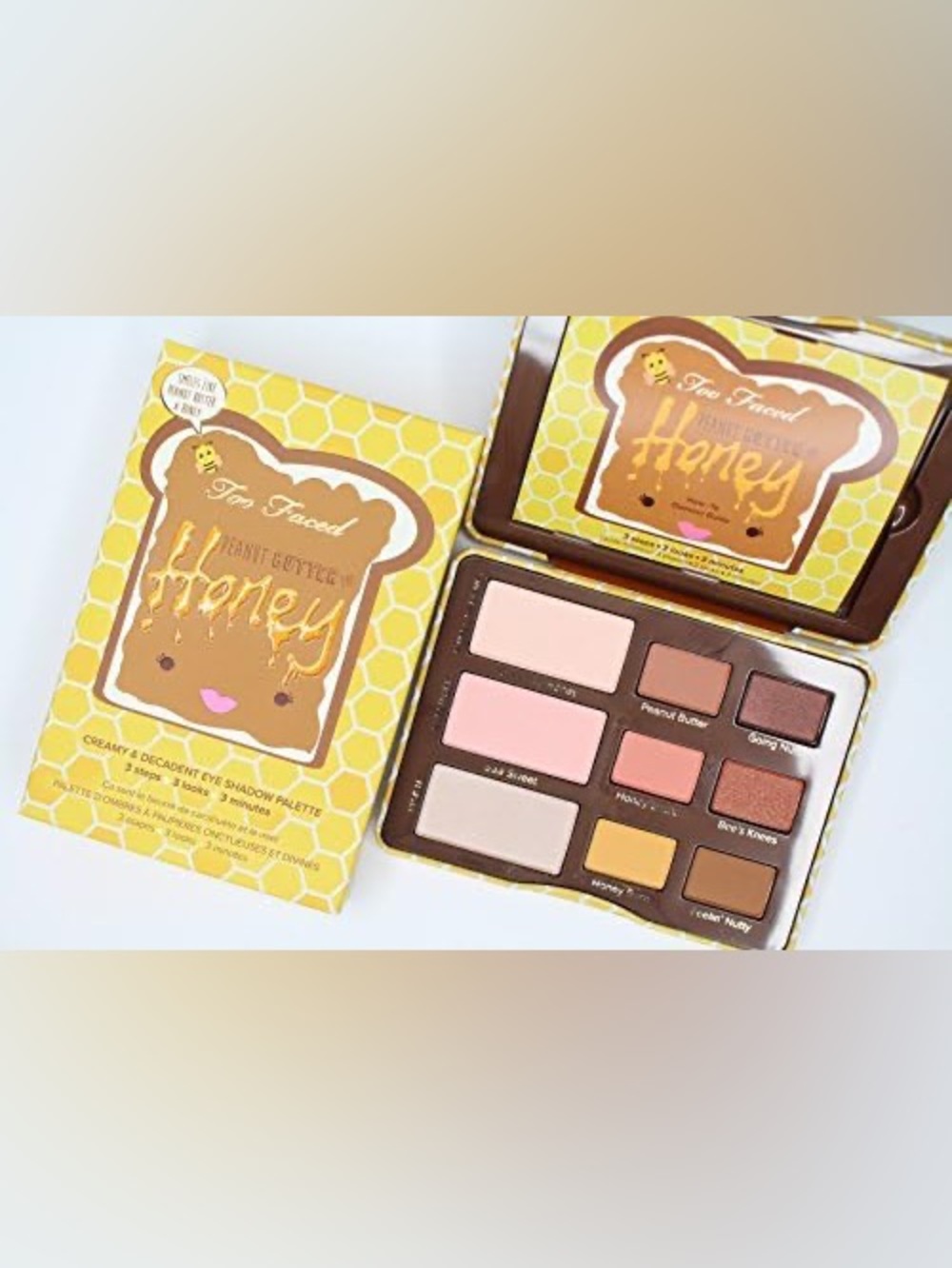 NIB Too Faced Peanut Butter and Honey Eyeshadow Palette - Picture 4 of 16